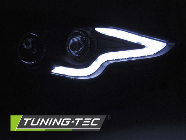 VOLL LED Tagfahrlicht Scheinwerfer für Lexus IS 13-16 schwarz